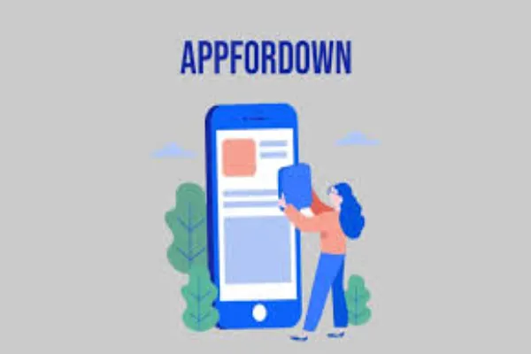 Appfordown presented on a phone