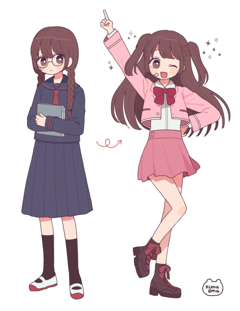 Dandere Manga girls