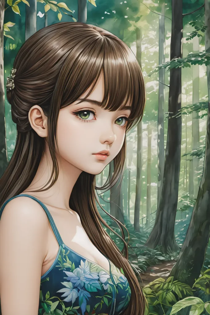 A detailed figurine of an anime character (possibly a lady medic) with bright blue hair, wearing a high-contrast black and white outfit and a brown belt, standing against a dark concrete background.