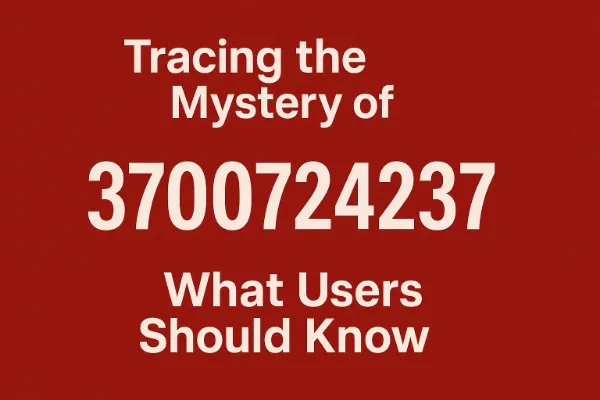 Tracing the Mystery of Phone Number 3700724237: What Users Should Know